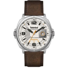 Timberland Herren Analog Quarz Uhr mit Leder Armband TDWGB2201403