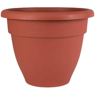 The HC Companies 25,4 cm Karibik-Übertopf – Leichter Innen- und Außenbereich, Kunststoff-Blumentopf für Kräuter und Blumen, Ton