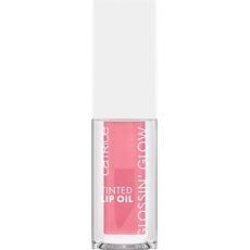 Catrice Glossin' Glow Tinted Lip Oil, Lipgloss, Nr. 010, Pink, pflegend, Färbeeffekt, mit Ölen, natürlich, glänzend, vegan, ohne Parabene, ohne Mikroplastikpartikel, Nanopartikel frei, 1er Pack (4ml)