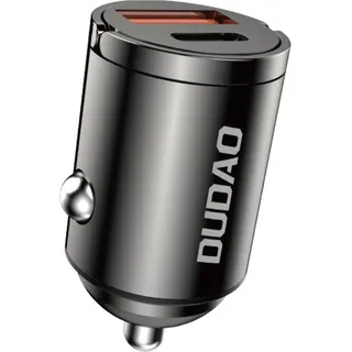 DUDAO R3MAX USB USB-C 48W Car charger - black