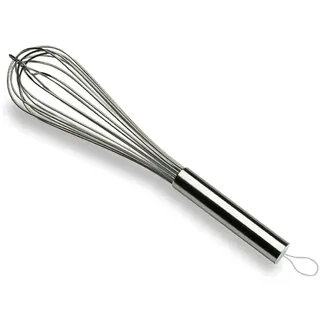LACOR 61630 Ruhrbesen 30 cm, extra 8 | Aus lebensmittelechtem Edelstahl gefertigt; hohe Korrosionsbeständigkeit und Haltbarkeit im täglichen Gebrauch