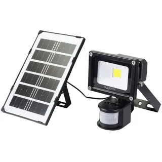 Sygonix Solarleuchte Aluminium, Metall 15,5 cm inkl. Bewegungsmelder schwarz