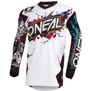 Oneal Element Villain Langarm-trikot - White - 2XL