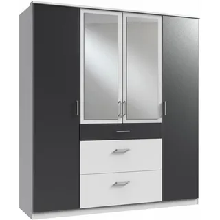 Kleiderschrank Click ¦ schwarz ¦ Maße (cm): B: 179 H: 199 T: 58.0