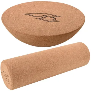 F2 Set Balance Board Halbkugel 30x10cm + Korkrolle 33x9,5cm
