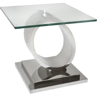 LEONIQUE »Aspen« Moderner Glastisch "Aspen", rechteckig, Chromgestell, pflegeleicht,