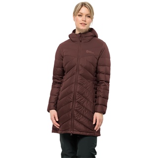 Jack Wolfskin Damen Tundra DOWN Coat W Daunenmantel, Dark Maroon, 36