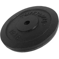 TUNTURI Gusseisen-Hantelscheibe 1x 10 KG schwarz