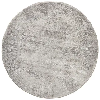 Dieter Knoll Vintage-Teppich , Beige , Textil , Abstraktes , rund , leicht zusammenrollbar , Teppiche und Böden, Teppiche, Webteppiche