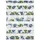 Doppelrollo Motiv Heidelbeere 45 x 150 cm blau/grün