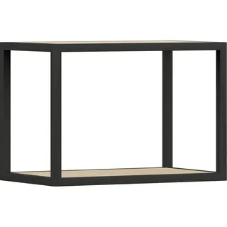 Cantus Wandregal , Anthrazit, Eichefarben , Metall, Holzwerkstoff , 50x35.2x29 cm , Made in Germany , hängend, in verschiedenen Holzdekoren erhältlich , Holzmöbel, Holzregale, Wandregale Holz