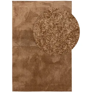 benuta nest Teppich, Beige, 200x250 cm, - Kunstfaser - Rechteckig, & im Style: Uni, Minimalistisch - pflegeleicht, für Wohnzimmer Schlafzimmer