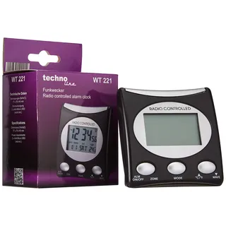 Technoline, Funkwecker WT 221-T mit Innentemperaturanzeige sowie Datums- und Wochentagsanzeige