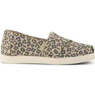 Toms Alpargata Classic oatmeal small leopard spots 34.5