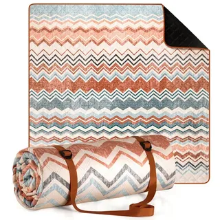 Blumtal Picknickdecke Boho & Terrazzo Design 200 x 200 cm