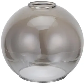 TEHAUX Rauchglas Kugel Lampenschirm Glas Abdeckung, Ø 15cm Runder Glaslampenschirm für Pendelleuchte & Tischlampe für E27 Fassung Pendelleuchte und Tischlampe Wohnzimmer Schlafzimmer Esszimmer