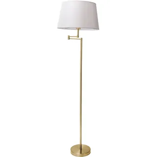NÄVE Stehlampe "Bologna", beige (beige, messing), 1, Ø 40cm H: 158cm, 1 Stk., Leuchten, schirm schwenkbar, Stehlampe
