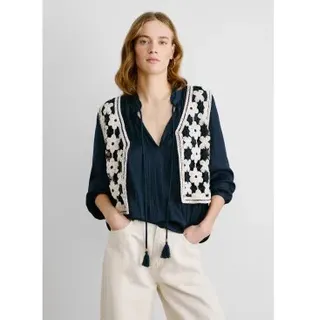 Pepe Jeans für Damen. PL702292 Weste Olivia off-white ecru (M), Weiß, Lässig, Baumwolle