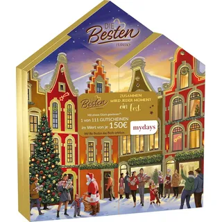 Die Besten Adventskalender – Adventskalender mit leckeren Schokoladen-Spezialitäten – 1 Kalender à 250g