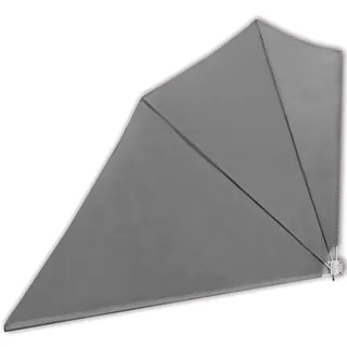 vidaXL Faltbarer Balkonfächer Grau 160×240 cm