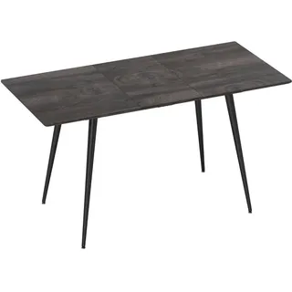 Homcom Küchentisch 120-160 x 77 x 75 cm grau
