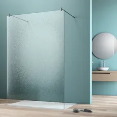 maw by GEO Walk-in-Dusche »flex A-W002C«, BxH: 90 x 200 cm, Crash-Glas klar, farblos