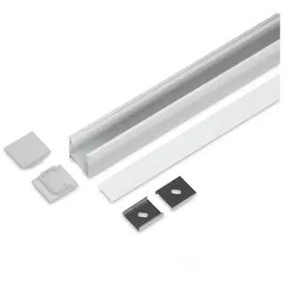 Light Solutions Aluminiumsprofil - Model L - 20mm LED strip - Alu