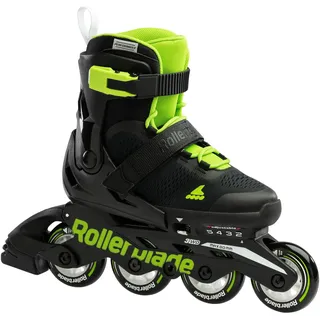 Microblade Inline Skates Nero/Verde 17,5