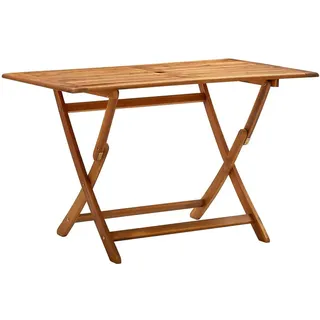 vidaXL Gartentisch klappbar 120 x 70 x 75 cm Braun