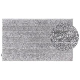 benuta Nest Badematte Ilka Hellgrau 50x80 cm , Textil , Beton Optik , Rechteckig , 50x80 cm , Oeko-Tex® Standard 100 , Heimtextilien, Badtextilien, Badematten