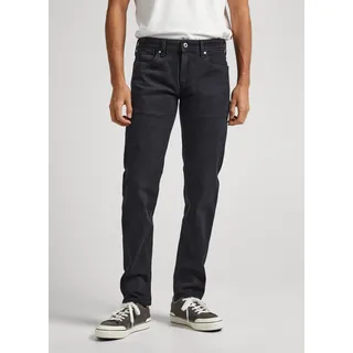 Slim-fit-Jeans PEPE JEANS "HATCH", Herren, Gr. 34, Länge 30, schwarz, Denim/Jeans, Obermaterial: 100% Baumwolle, slim fit lang, Jeans Slim-fit-Jeans, im 5-Pocket Design
