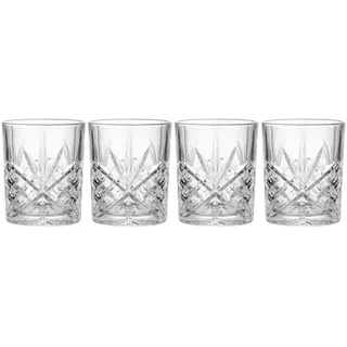 Butlers Trinkgläser (4er Set) Crystal Club 300 ml , Transparent , Glas , Gläser, Trinkgläser
