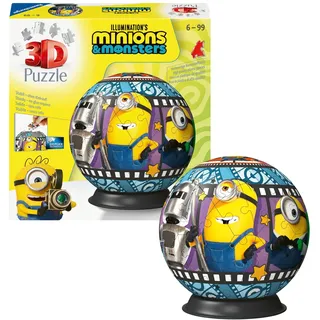 Ravensburger 3D Puzzle 72 Teile - Puzzle-Ball Minions 3