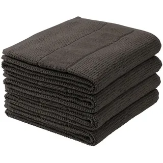 SCHIESSER Turin Handtuchset 50 x 100 cm dunkelgrau 5-tlg.
