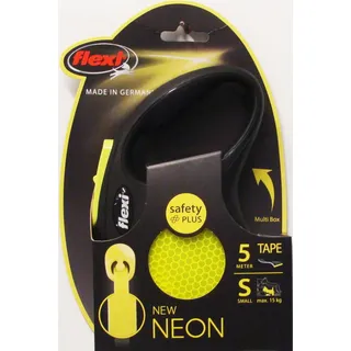 flexi New Neon Tape Leash Yellow 15kg 5M