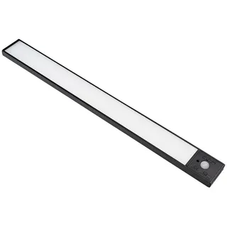LUXULA LED-Schrankleuchte mit Bewegungsmelder, 3,3W, 120lm, CCT, IP20, schwarz, 40cm