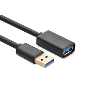 UGREEN USB 3.0 extended cable 0.5m (black) (0.50 m, USB 3.0), USB Kabel