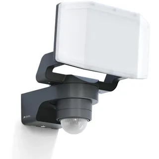 Steinel LED Strahler XLED PRO Expanse S Anthrazit, 240°/12 m Bewegungsmelder, Panorama Flutlicht, LED Panel voll schwenkbar, 14.3 W, 3000K, IP54