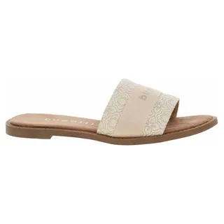 Damen Bugatti 435-AI29C-5000 beige-goldene Hausschuhe 40 - Beige