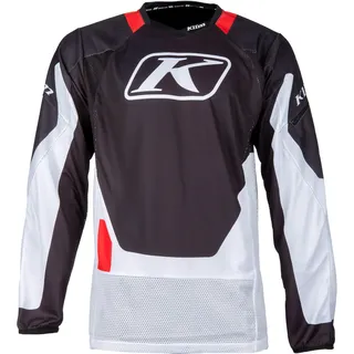 Klim Dakar, Trikot - Hellgrau/Schwarz/Rot / M