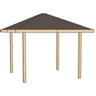 Weka Gartenlaube, Paradies 333 x 333