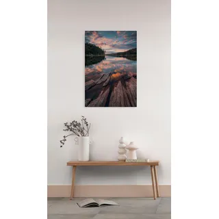 Komar Leinwandbild »Keilrahmenbild - Swedish Structures - Größe 40 x 60 cm«, Baum-Blätter-Natur-Berge-Blumen-Foto-Jahreszeiten-Landschaft-Meer-Strand-Palmen, (Packung, 1 St.), Deutsches Qualitätsvlies (155 g/m2), bunt