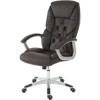 MCW Profi-Bürostuhl H42 XXL Kunstleder Braun