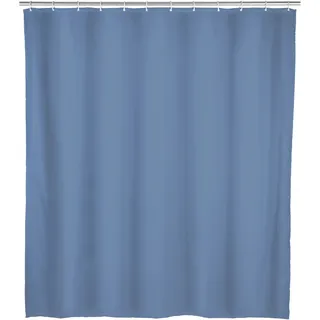 Wenko Duschvorhang Uni 180 x 200 cm blau
