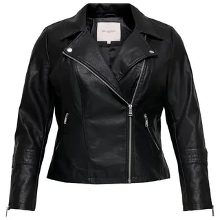 ONLY CARMAKOMA NOS Damen Caremmy Faux Leather Biker Noos Jacke, Schwarz, 54 EU