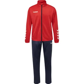 hummel Promo Poly Trainingsanzug Herren true red/marine M