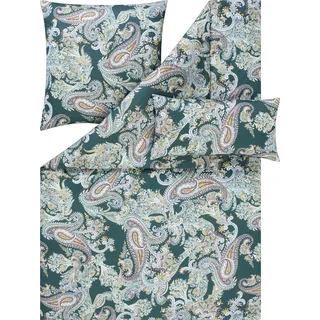 Estella LyocellTM Lyocell Bettwäsche Annette smaragd 155x220 cm + 80x80 cm + 40x80 cm - Grün
