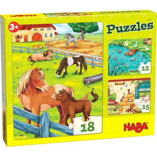 HABA 305237 Puzzles Bauernhoftiere,