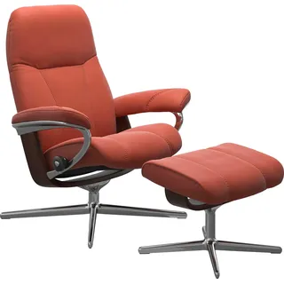 Stressless Relaxsessel Consul mit Hocker 91 x 102 x 79 cm Braun