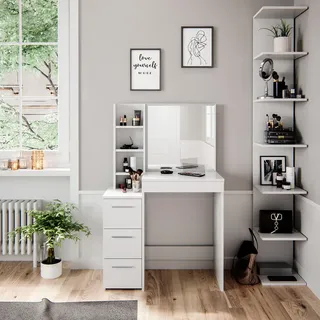 Vicco Schminktisch Vicco Meryl Weiß 80 cm, Model 36001 - Weiß